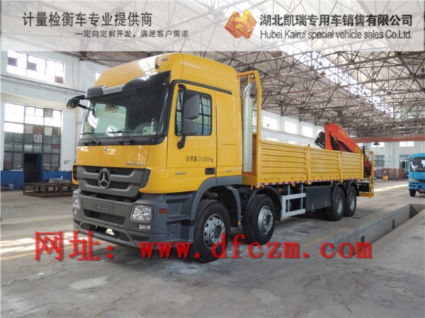 奔驰Actros四轴31吨吊机型计量检衡车